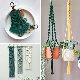 jijAcraft 3MM Dark Green Cotton String 100M Macrame Cord Craft Twine view 5