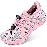 STELLE Water Shoes for Kids Girls Boys Barefoot Shoes with Adjustable Laces Quick Drying Beach Sports Non Slip Swimming Hiking