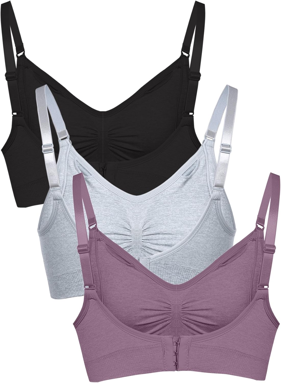 Aibrou Maternity Bra Wirefree Padded Bras Breastfeeding Nursing Bra for Women at  Women’s Clothing store