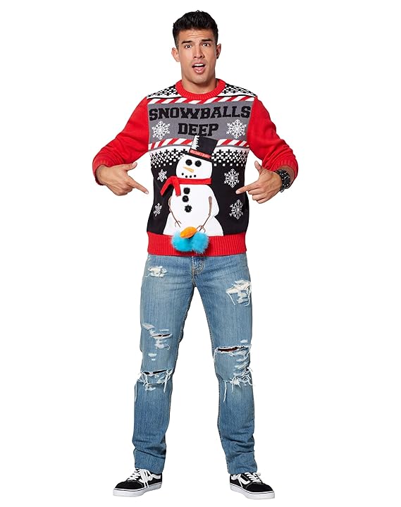 snowballs deep christmas sweater spencers
