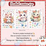 Tarklanda Glow in The Dark Stars Cat Butterfly Wall Decals Ceiling Set view 2