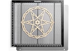 Genmitsu Honeycomb Laser Bed, 12.4" x 11.1" Perfect fit for Kortek Laser Engraver and Cutter Machine, Laser Engrave Accessories Bed Table for Fast Heat Dissipation and Desk Protection