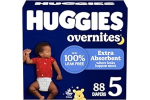 Huggies Size 5 Overnites Baby Diapers: Overnight Diapers, Size 5 (27+ lbs), 88 Ct, Packaging May Vary