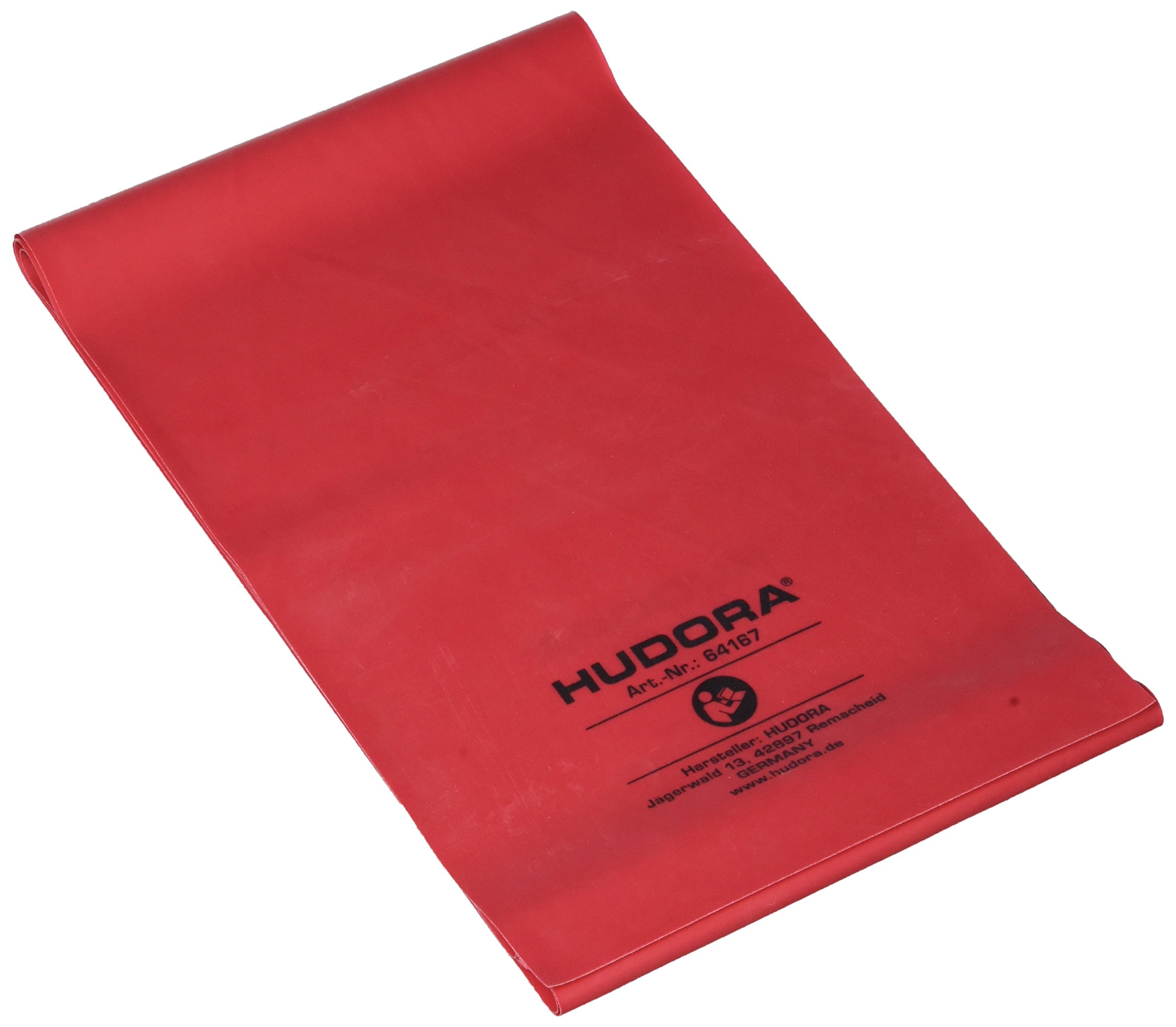 Hudora Fitness Band Red Lightweight Latex 2.0 m Long in Practical Box with Exercise Book