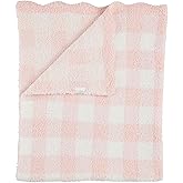 Mud Pie Children's Pink Gingham Chenille Blanket