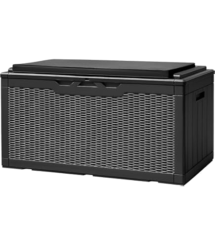 Amazon.com: Devoko 85 Gallon Deck Box Lockable Resin Outdoor Storage Box waterproof Outdoor Container for Patio Furniture Cushions, Pillow (Black) : Patio, Lawn & Garden Amazon.com: Devoko 85 Gallon Deck Box Lockable Resin Outdoor Storage Box waterproof Outdoor Container for Patio Furniture Cushions, Pillow (Black) : Patio, Lawn & Garden