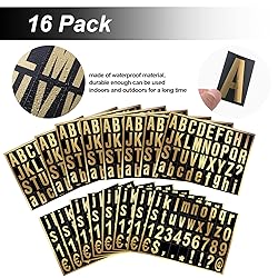 8 Sheets Self-Adhesive Vinyl Letters Numbers