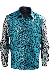 Amazon Com Joe Exotic Sequin Shirt Jacket 2020 Vintage Long