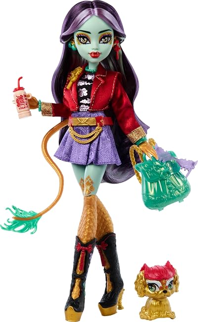 Monster High Jinafire Long Doll with Pet Cloudy Yun Yun