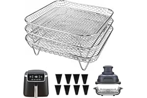 7 Inch Air Fryer Rack Compatible with Ninja Crispi/Ninja Pro 5QT/ Cosori 5QT/ Chefman 5-6QT/ Instant Pot 4Qt Vortex Air fryer