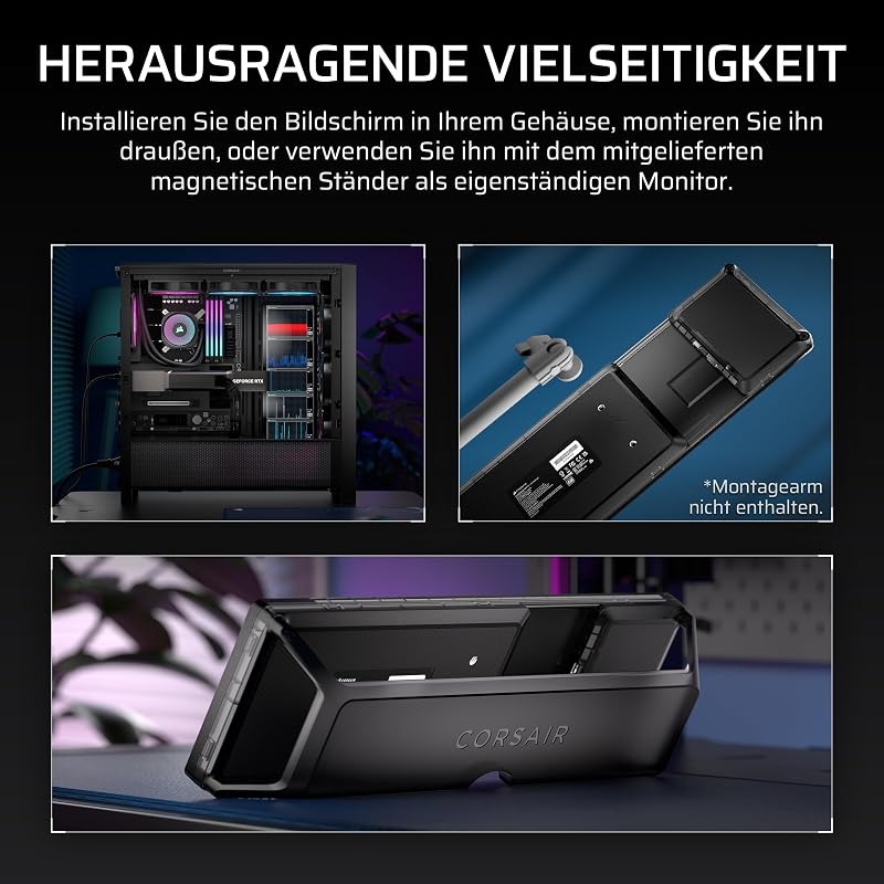 XENEON EDGE 14,5-Zoll-2K-LCD-Touchscreen HDMI und USB-C – Rauchgrau