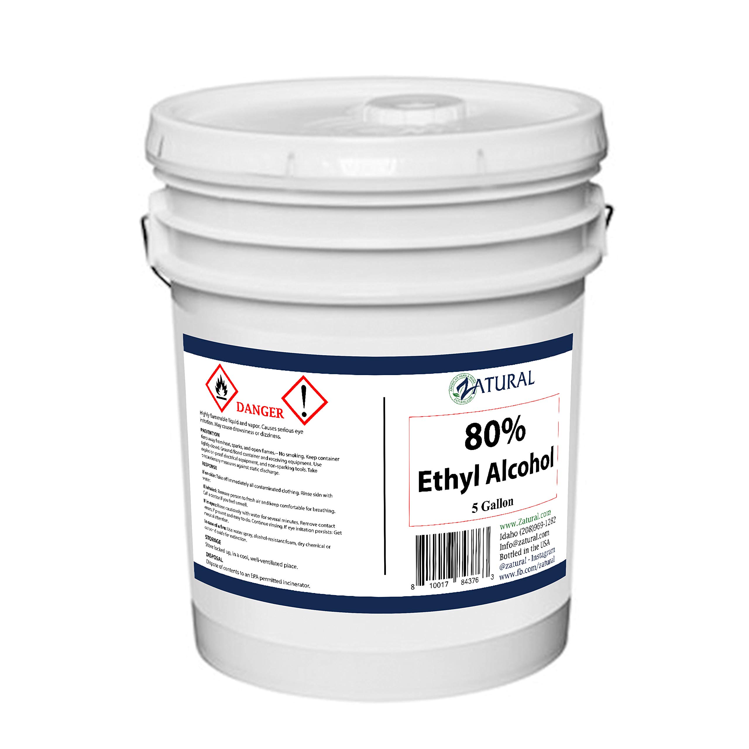 Ethanol - Ethyl Alcohol - 80% Ethanol 4.5% Heptane 15.5% Water (640 Ounce)