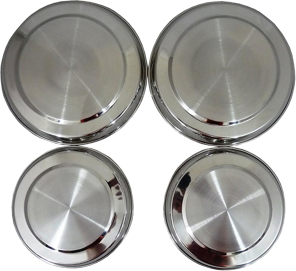 Prima EFG 4 Piece Stainless Steel Hob Cover Set 17cm 21cm Dia