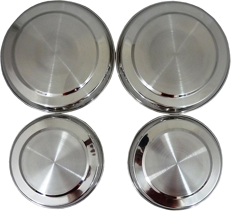 Prima EFG 4 Piece Stainless Steel Hob Cover Set 17cm 21cm Dia