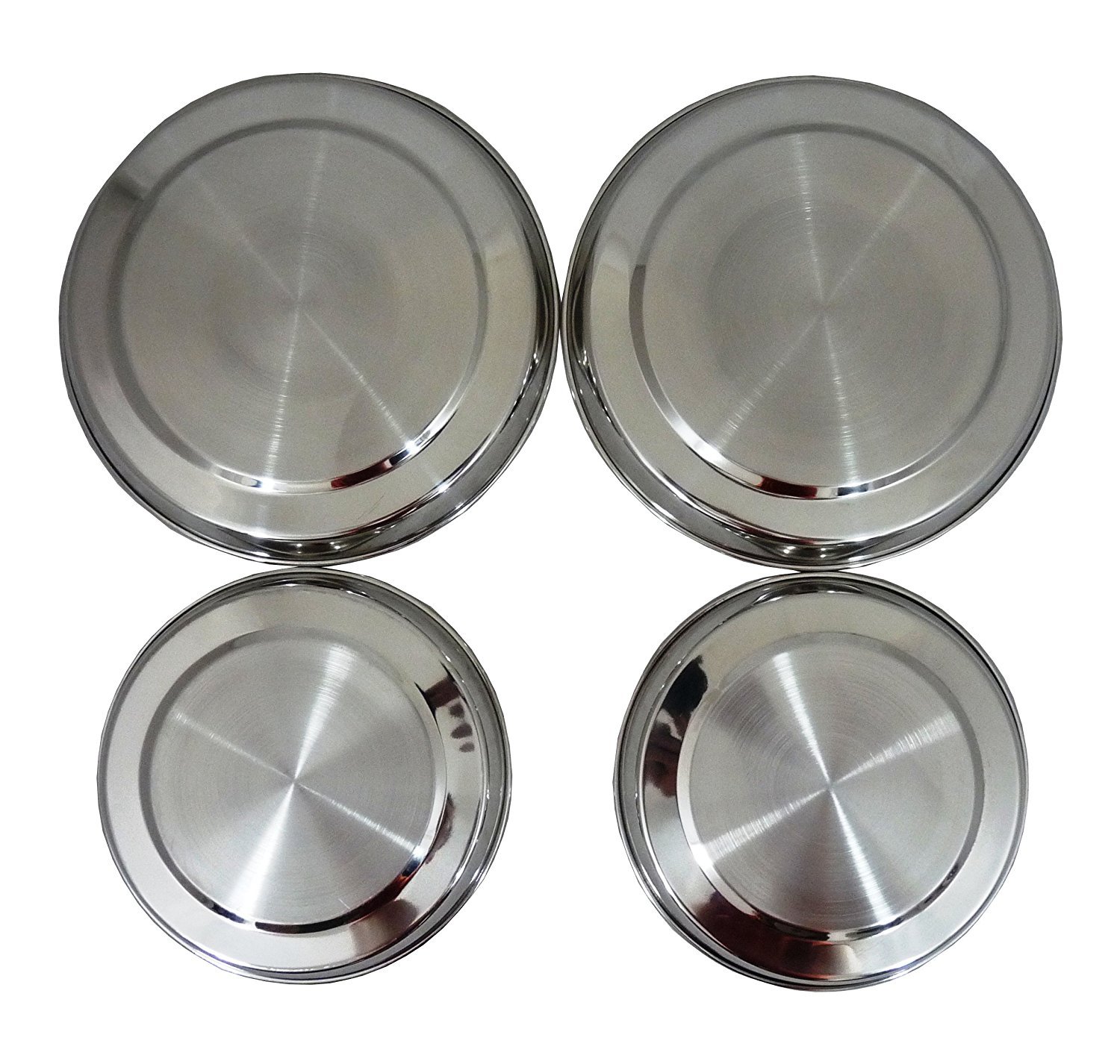 EFG 4 Piece Stainless Steel Hob Cover Protector Lid Set