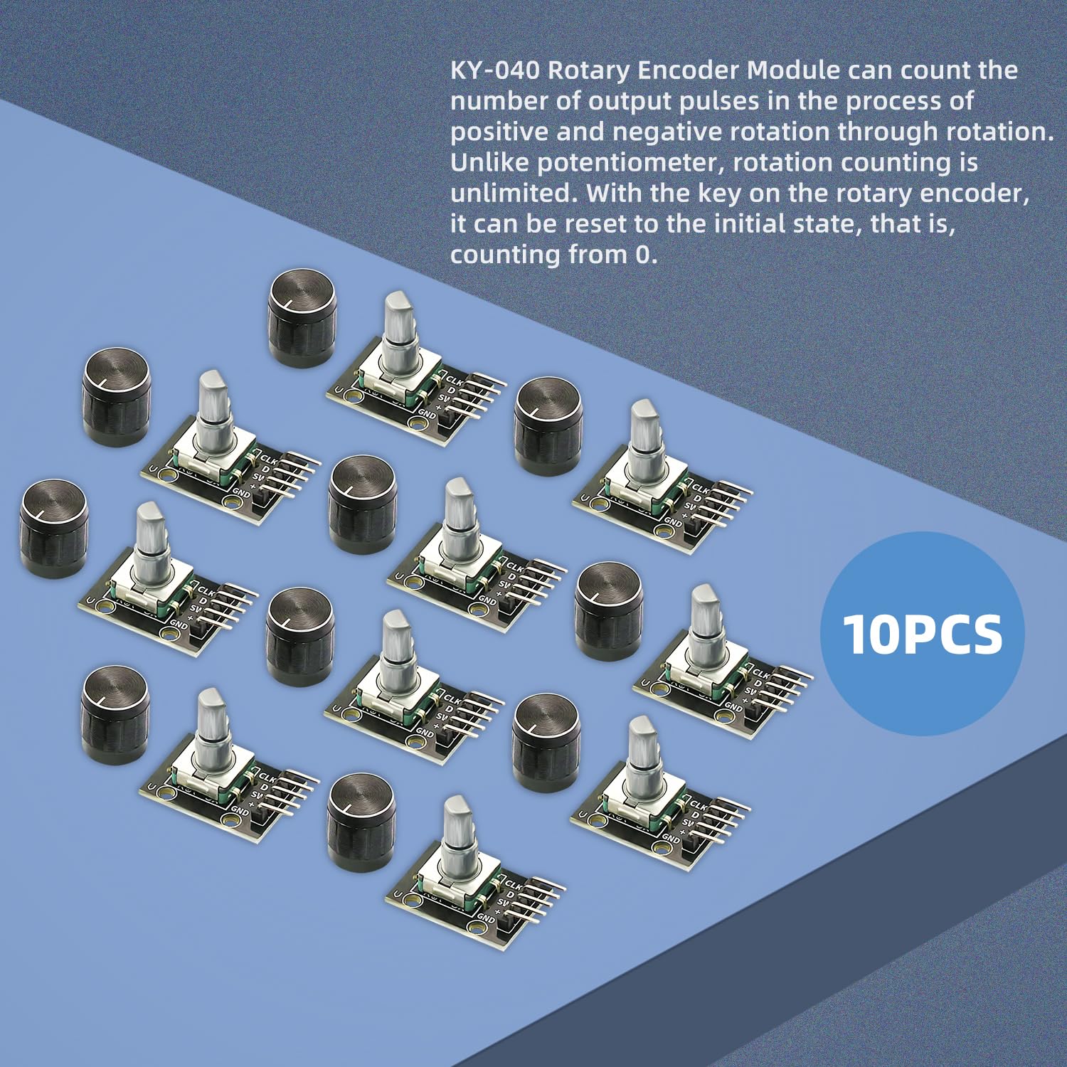 Mua 10Pack KY-040 Rotary Encoder Module 360 Degree Rotary Encoder ...