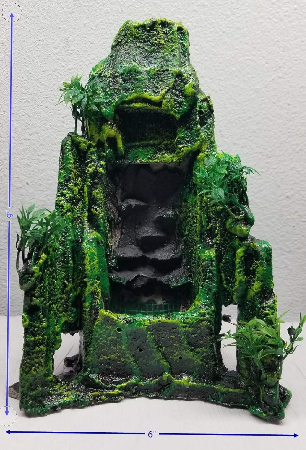 Sand waterfall, 6"x9" Underwater Aquarium Mountain Pet