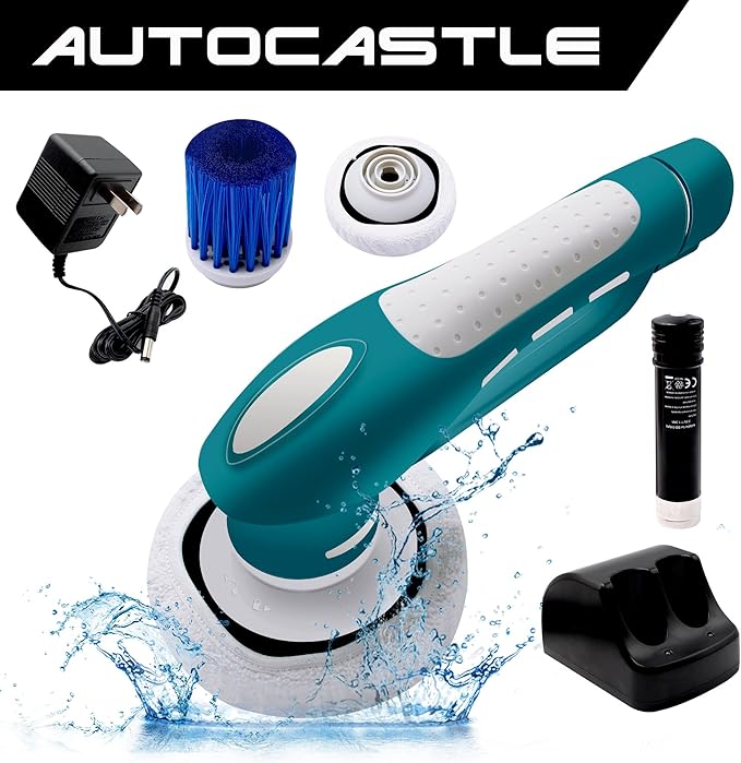 Household Electric Power Scrubber,Cordless Tub Shower Tile Grout Scrub