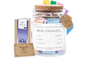 SOUTHLISA 92 Hand Folded Bible Verse Jar, Christian Gifts for Women, Gifts For Women, Bible Accessories, Gifts For Mom, Mom Gifts, Birthday Gifts For Women, Bible Stuff, Scripture Gifts.