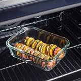 TATAY 0.4L Glass Container with Lid Borosilicate Red 13.7x13.7x6.2 cm view 5