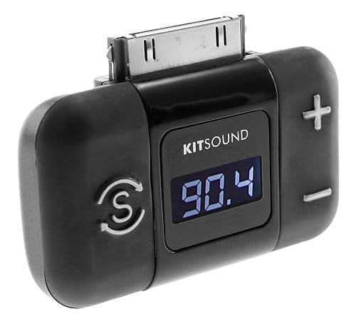 KitSound MYFM2 Bluetooth Wireless FM Audio Converter For Car – Hands-Free & Charging