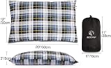 REDCAMP Small Camping Pillow Lightweight 320g Flannel Travel Pillow view 6