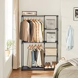 SONGMICS Freestanding Wardrobe 43 x 112 x 165 cm Grey RYG024G02 view 2
