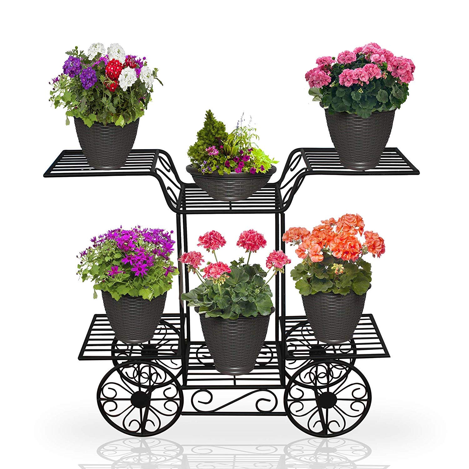 Truphe Planter Stand Flower Pot Stand Gamla Stand Indoor Outdoor Plant Stand Cart Amazon In Garden Outdoors