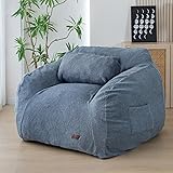 MAXYOYO Giant Bean Bag Chair with Pillow, Boucle