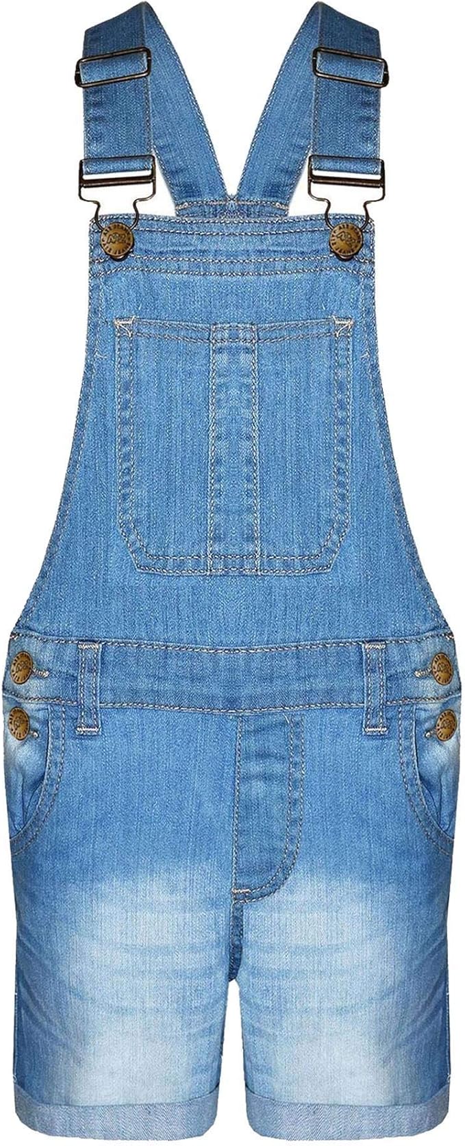 girls blue dungarees