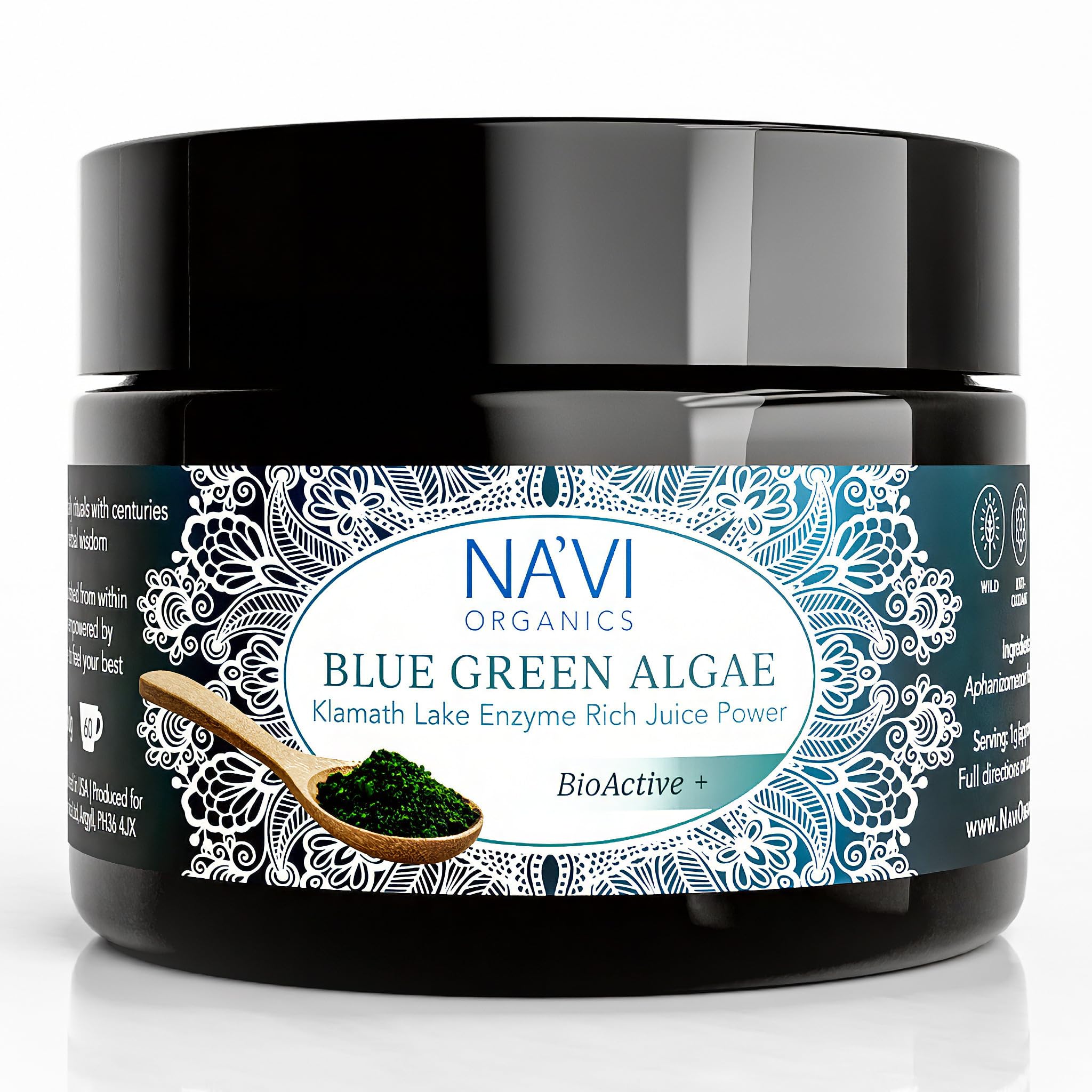 Klamath Lake BioActive Blue-Green Algae JUICE Powder - Wild Harvested (60g)