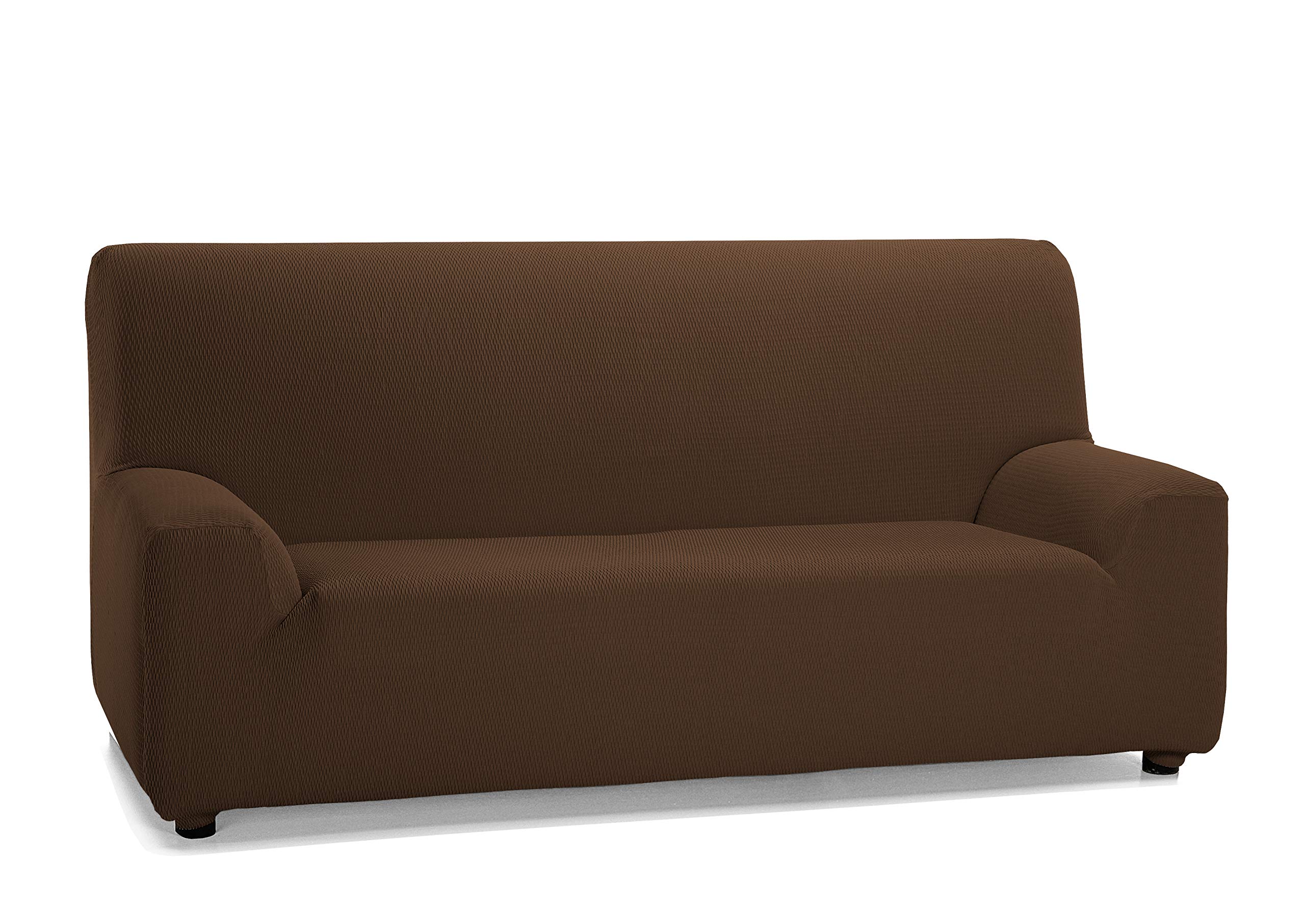 Martina Home - 3-Seat Elastic Cover for Sofa, Model Tunis, Measure from 180 to 240 cm, Brown