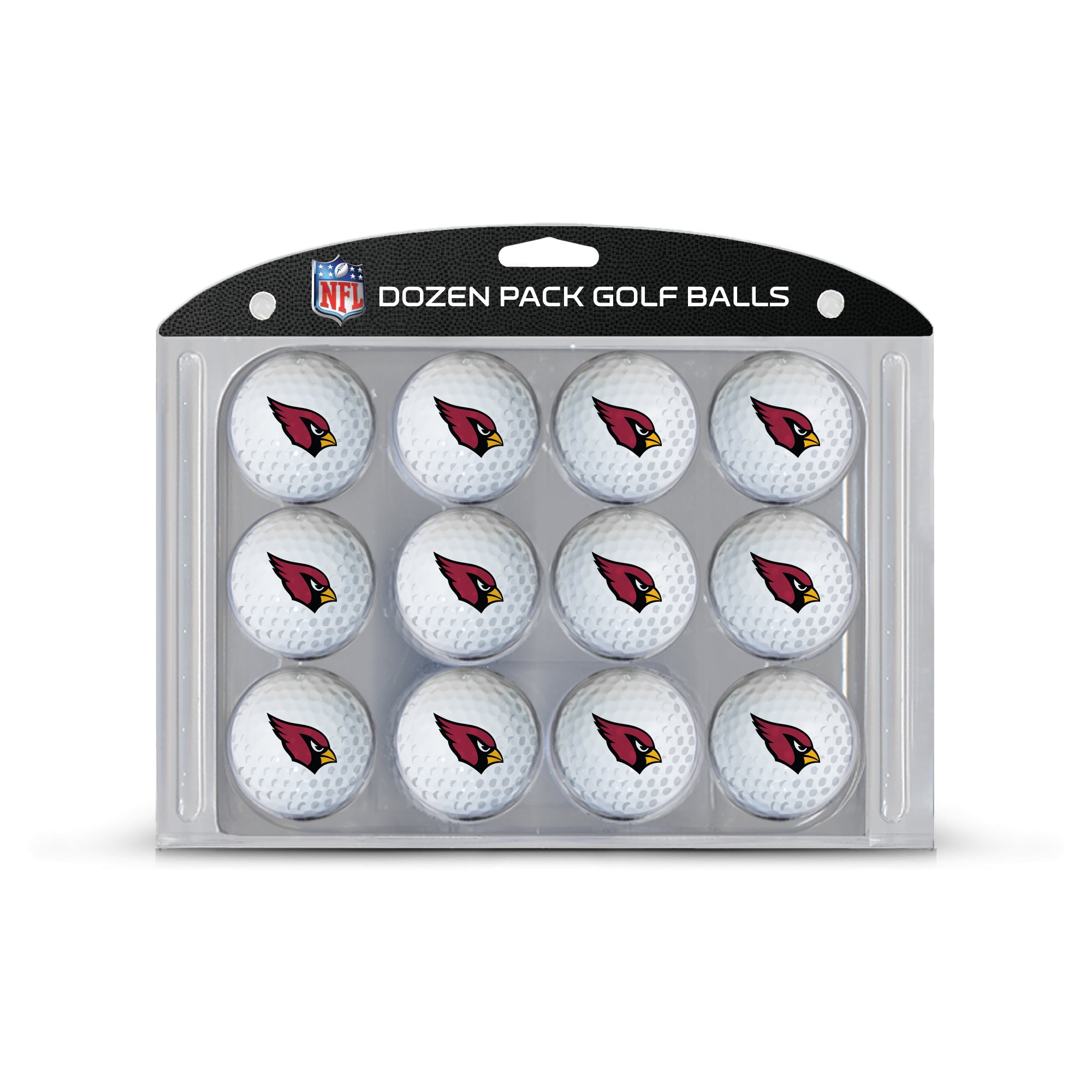 Team Golf NFL Arizona Cardinals Golf Balls, 12 Pack Dozen Regulation Size Golf Balls, 12 Pack, Full Color Durable Team Imprint