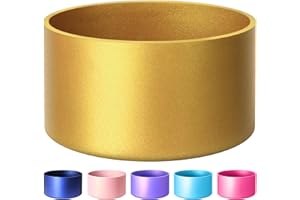 VIKIZUES Protective Metallic Matte Luster Silicone Boot, Compatible with Stanley/Simple Modern 20-40oz & Water Bottle 12-24oz and More Bottles with 2.8-3in Base, Glitter Anti-Slip Bottom Sleeve Cover