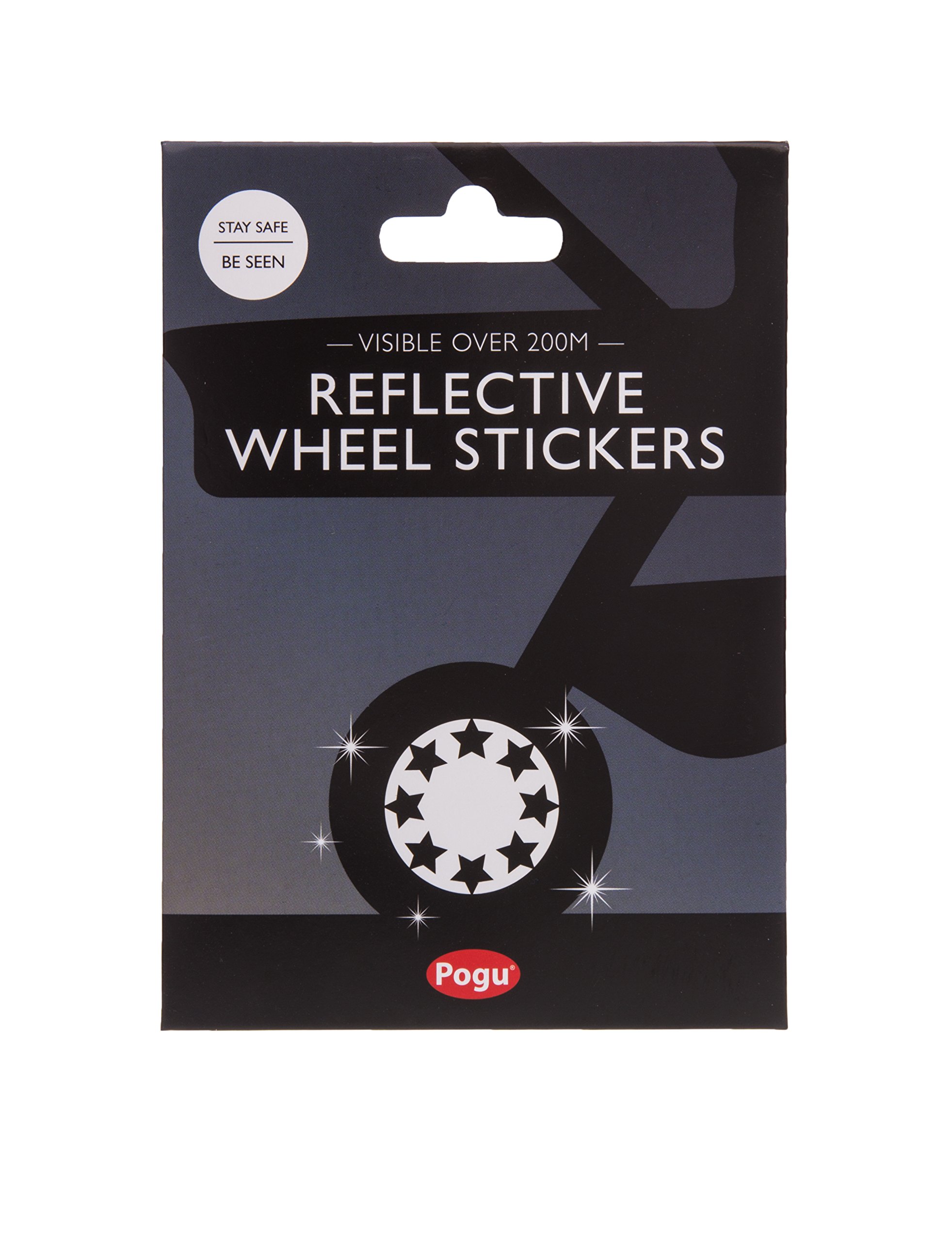 Pogu Reflective Pushchair Wheel Stickers, Star