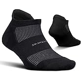 Feetures High Performance Max Cushion Ankle Sock - Tab Socks for Women & Men with Heel Tab