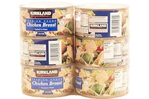 Kirkland Signature Premium Chunk Chicken Breast Packed in Water, 12.5 Ounce, 6 Count