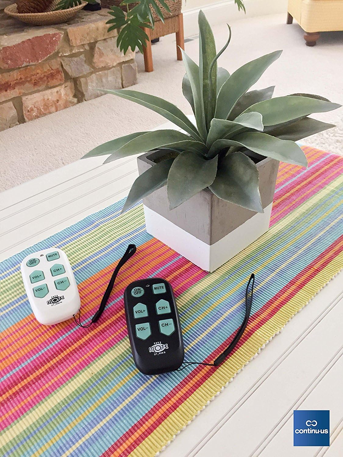 Universal Big Button TV Remote - EasyMote | Backlit, Easy Use, Smart, Learning Television & Cable Box Controller, Perfect for Assisted Living Elderly Care. Black TV Remote Control: Electronics