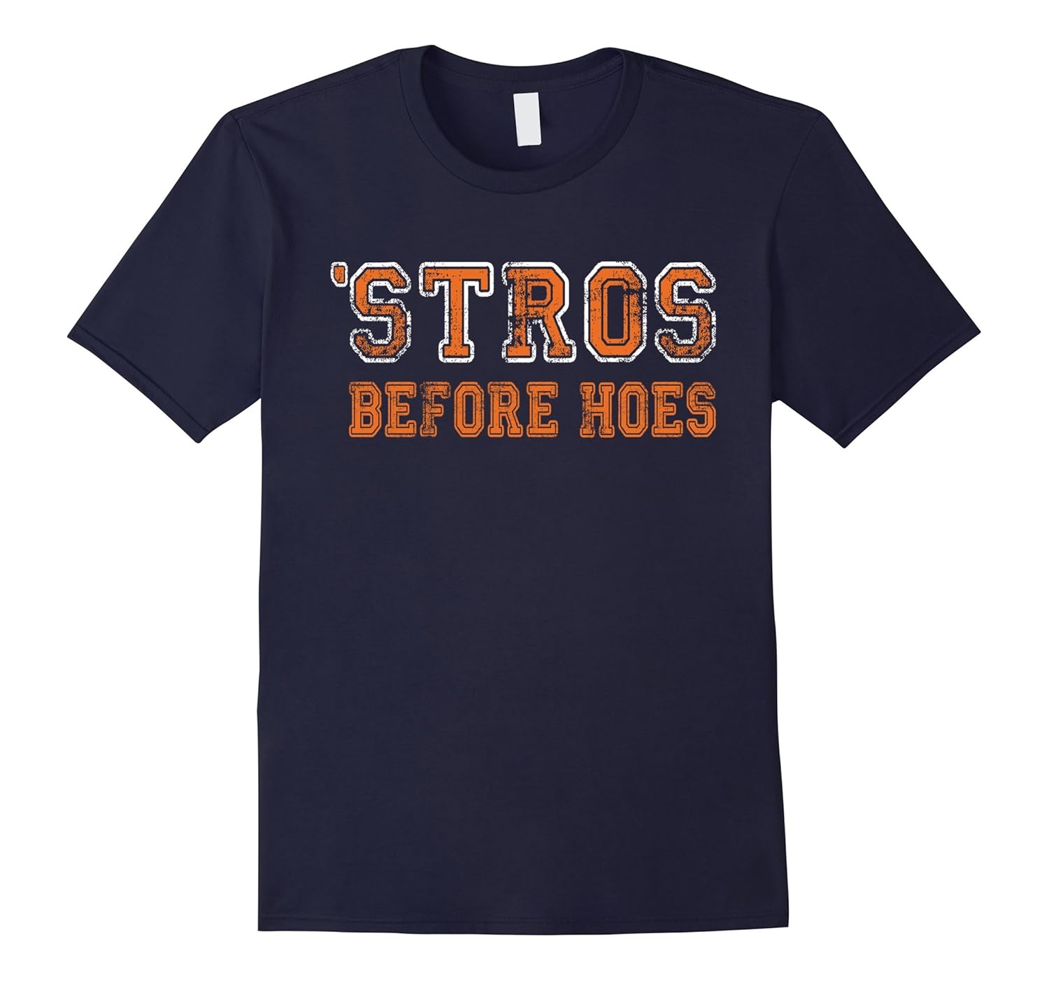 Stros Before Hoes distress text T Shirt-Rose