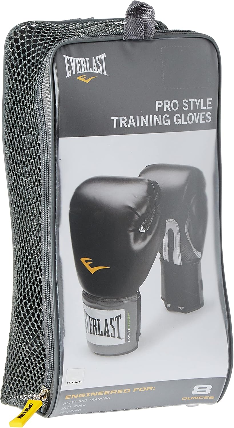 Everlast Pro Style Boxing Training Gloves (Black, 16 oz.) : Sports & Outdoors