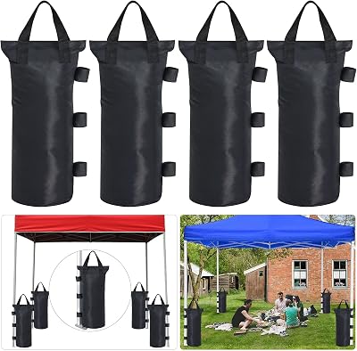 cakefly 4PK Gazebo Weights Sandbags Heavy Duty 600D Oxford Canopy Tent Weights