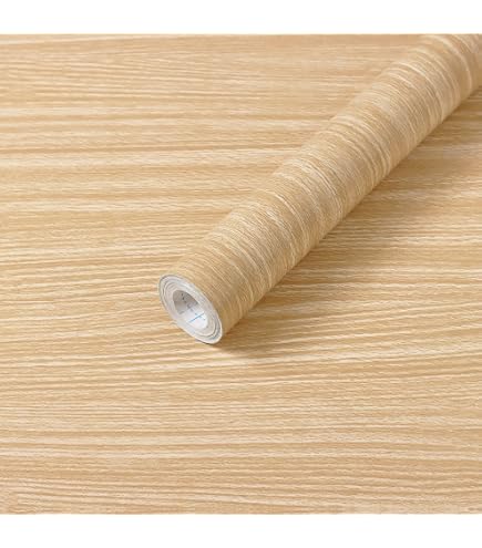 thumbnail image 2 of Livelynine 40CMX10M Wood Peel And Stick Countertops Waterpoof Wood Countertop Contact Paper Brown Wallpaper Kitchen Counter Vinyl Wrap Renter Friendly Cabinet Covers Self Adhesive Laminate Sheets 2 of 11