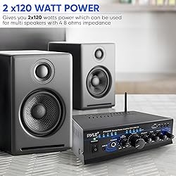 Pyle Home Bluetooth Audio Power Amplifier 2X120