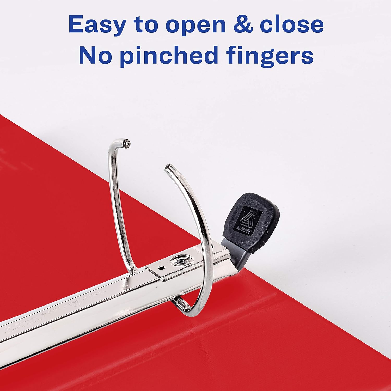Avery Heavy Duty View 3 Ring Binder, 1.5"One Touch EZD Ring, Holds 8.5" x 11" Paper, 1 Red Binder (79171) : Office D Ring And Heavy Duty Binders : Office Products