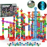 Glow in The Dark Marble Run 325 Piece Set Motorized Elevator STEM Maze Construction Blocks Kids Ages 3 Plus Easter Birthday Gift Boys Girls
