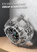 SUPCASE Unicorn Beetle Pro Rugged Case for 46mm Galaxy Watch 4 Frost Black view 6
