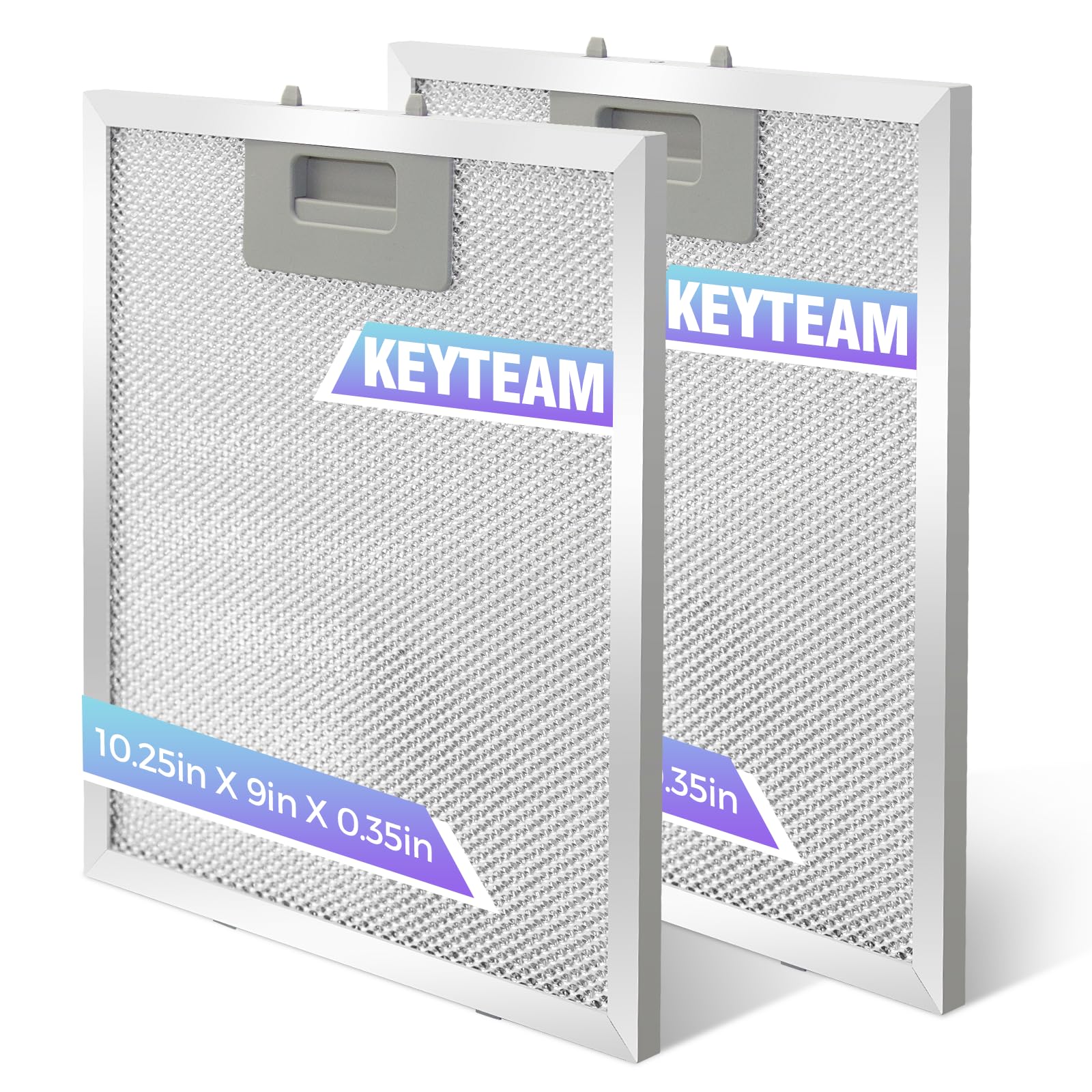 Photo 1 of 2 Pack-S97018029 Range Hood Filter Replacement, 5-Layer Aluminum Mesh Hood Vent Grease Filter for Broan B5 Series, Alternative 1932913, 9"x10.25" x0.35"(Aluminum)