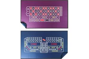 BALIKEN WALIKEN 39x23 Inch Craps, Roulette Casino Tabletop Felt, Flannel Fabric Professional Gambling Thick Heavy Mat (Blue/Purple)