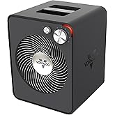 Vornado VMHi300 Whole Room Metal Space Heater, Digital Thermostat, Remote Control, 1500 Watts, Storm Gray