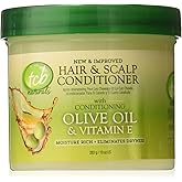 TCB Naturals Conditioner Hair & Scalp Olive Oil & Vitamin-E Jar, 10 Ounce